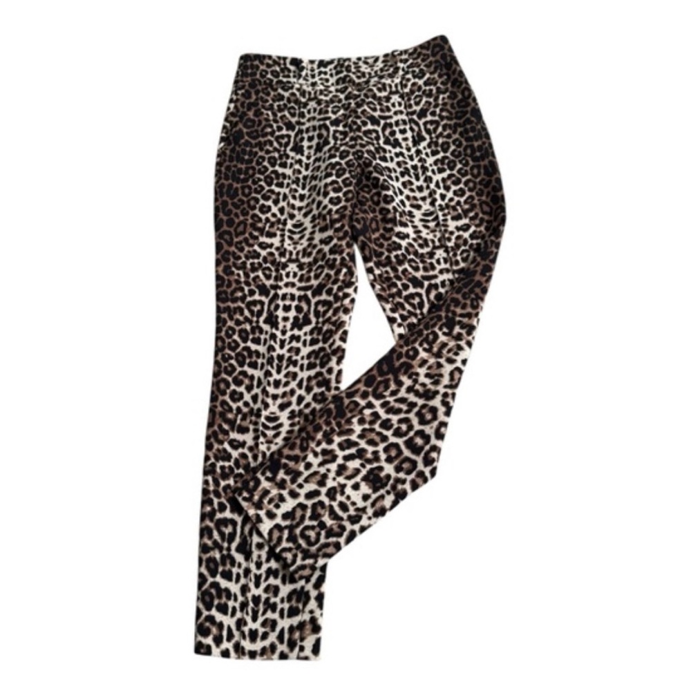 Veronica Beard Leopard Print Straight Trouser Pan… - image 2